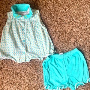 EUC Vintage First Impressions 18 Months Sleeveless Shirt and Short Set